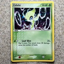 2005 Pokemon TCG - SWIRL! Celebi (029) Nintendo Black Star Promo - NM LP - Image 1
