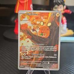 Pokemon TCG Dedenne Illustration Rare POR 093/088 Holo 70 HP Lightning Card - Image 1