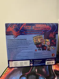 Pokemon Darkness Ablaze ETB Elite Trainer Box Sealed Early Print No QR Read - Image 2