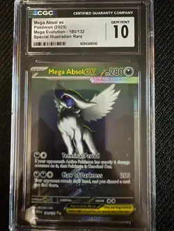Pokemon Mega Absol EX SIR Mega Evolution 180/132 CGC 10 - Total Pop 105 - Image 1