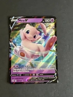 Pokemon Mew V 069/189 Holo Ultra Rare Full Art Psychic 180 HP PLANETA Mochizuki - Image 1