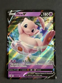 Pokemon Mew V 069/189 Holo Ultra Rare Full Art Psychic 180 HP PLANETA Mochizuki - Image 2