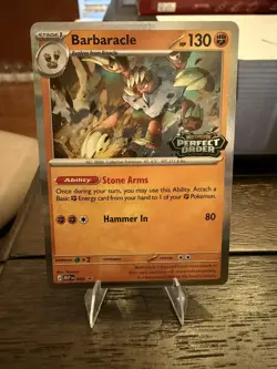 STAMPED Pokemon Perfect Order Build & Battle Deck Barbaracle 065 Promo - Image 1