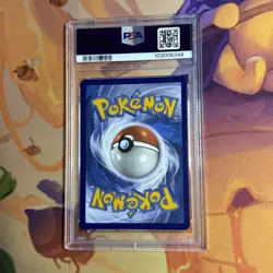 2022 Pokemon Brilliant Stars Promo #185 Moltres Prerelease Stamped Holo PSA 8 - Image 2
