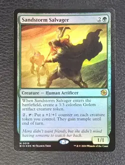 Sandstorm Salvager Outlaws of Thunder Junction: the Big Score Foil MTG - Image 1