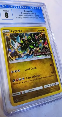 Pokemon Zygarde - SM48 - STAFF Pre-Release Promo - CGC 8 NM/Mint - Image 2