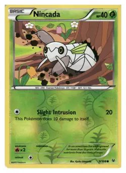 Nincada 9/108 Common Roaring Skies Pokemon Reverse Holo Lightly Played - Image 1