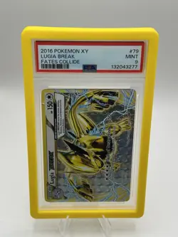 PSA 9 2016 Pokemon TCG Lugia BREAK 79/124 Fates Collide Rare Holo - Image 1