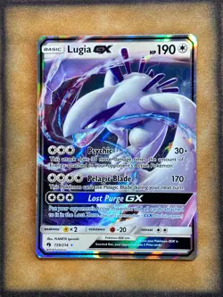 Pokemon Lugia GX 159/214 Lost Thunder Ultra Rare Holo NM - Image 1