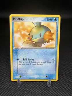 Pokemon Mudkip EX Emerald 56/106 Regular Basic 50 HP 10+ Water Nintendo English - Image 1