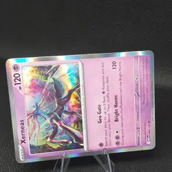 Pokemon Xerneas 064/132 Me01: Mega Evolution Rare Basic Holo HP 120 Bright Horns - Image 5