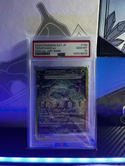 Pokemon Terapagos ex 130/102 Sv7 Stellar Miracle Special Art Rare Holo PSA 10 - Image 1