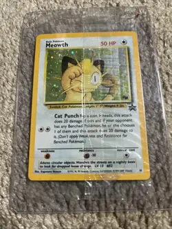 Sealed Pokemon Meowth Promo Holo WOTC Gameboy Promo 10/53 English Vintage - Image 1