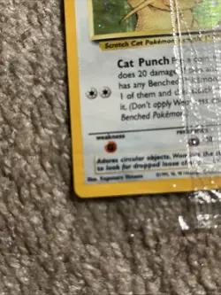 Sealed Pokemon Meowth Promo Holo WOTC Gameboy Promo 10/53 English Vintage - Image 3