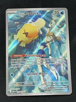 Pokemon TCG Misty's Psyduck 193/182 Sv10 Destined Rivals 70 HP Illustration Holo - Image 1