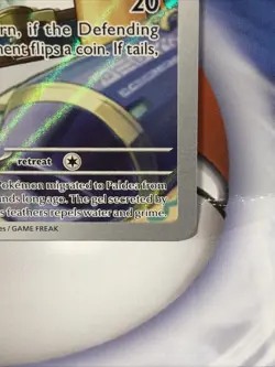 Pokemon Paldea Evolved Illustration Rare Quaxly #206 LP - Image 4