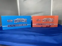 Pokemon Sword And Shield Battle Styles ETB New Factory Sealed (1 Blue 1 Red) - Image 2