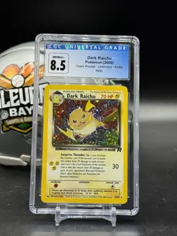 Dark Raichu #83 Holo 2000 Pokemon Team Rocket Secret Rare English CGC 8.5 (CE) - Image 1