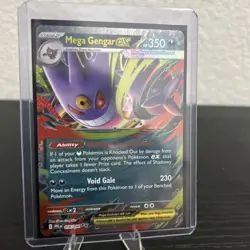 Mega Gengar ex 056/094 Double Rare Phantasmal Flames Pokemon Near Mint - Image 2