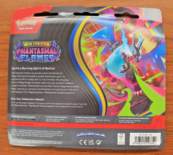 Pokemon Phantasmal Flames ME02 3-Pack Blister Pack Brand New - Image 2
