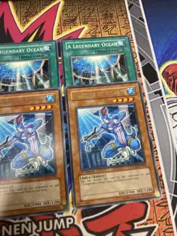 Yugioh - Warrior of Atlantis FOTB-EN016 1st Edition RARE LP/NM X3 - PLAYSET + MO - Image 3