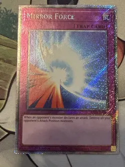 Yugioh Mirror Force RA03-EN093 Platinum Secret Rare - Image 1