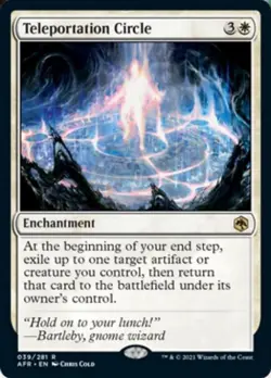 MTG English Teleportation Circle NM Normal Adventures in the Forgotten Realms - Image 1