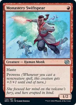 Monastery Swiftspear - Near Mint MTG The Brothers' War - Image 1