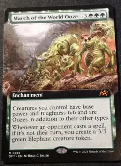 March Of The World Ooze - Extended Art - DFT - MTG - NM - EN - 0388 - Image 1