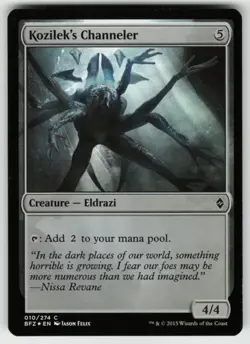 MTG Kozilek's Channeler Foil C Battle for Zendikar 10 LP - Image 1