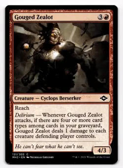MTG Modern Horizons 2 Gouged Zealot 131/303 Magic the Gathering - Image 1