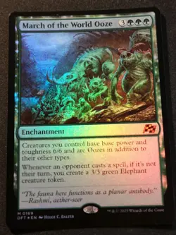 March Of The World Ooze - Foil - DFT - MTG - NM - EN - 0169 - Image 1