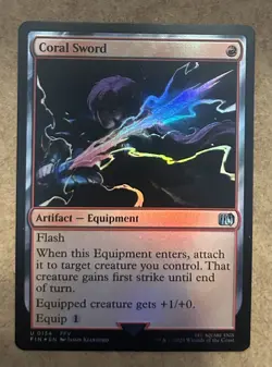 Foil* Coral Sword - Final Fantasy - NM MTG - Image 1