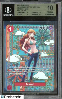 2023 One Piece Awakening Of The New Era #OP01016 Nami Alt Art Sp BGS 10 PRISTINE - Image 1