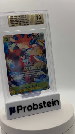 2023 One Piece Promos Kngdms/Intrigue Monkey.D.Luffy Pre-Release Winner BGS 10 - Image 2