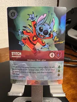 Disney 100 Lorcana Floodborn Stitch Abomination Promo 21/P1 D100 M/NM - Image 1