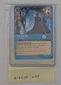 Disney Lorcana PROMO - The Queen Mirror Seeker Foil Glimmer - Costco - Image 1