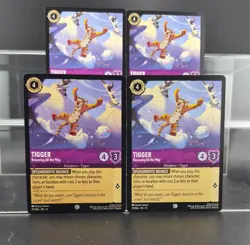 Disney Lorcana Tigger - Bouncing All the Way 37/204 Winterspell Common 4 Cards - Image 1