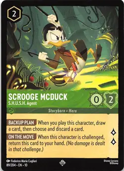 Scrooge McDuck S.H.U.S.H. Agent 89/204 Whispers in the Well Disney Lorcana - Image 1