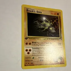 Pokemon 1st Edition Brock's Onix Gym Heroes 21/132 Rare English Card - Image 2
