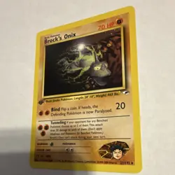 Pokemon 1st Edition Brock's Onix Gym Heroes 21/132 Rare English Card - Image 3