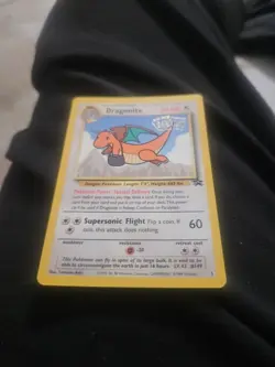 Dragonite #5 Movie Black Star Promo WB Stamp WoTC Rare Pokemon TCG Card LP - Image 1