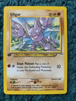 1st Edition GLIGAR 67/105 Neo Destiny Set - Pokemon WOTC Vintage Card - NM - Image 1