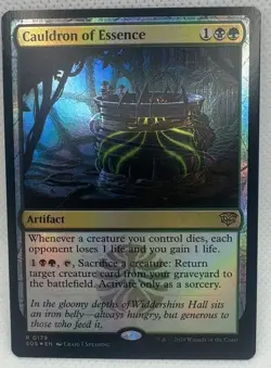 Cauldron of Essence 179 Secrets of Strixhaven Foil R NM MTG Card - Image 1