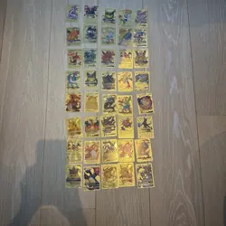 Pokemon Gold Cards Collection Set Of 40 Cards - Image 1