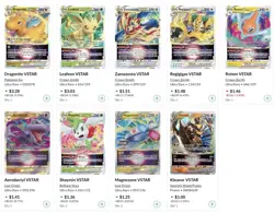 Pokemon TCG VSTAR Lot (10 Cards) – Dragonite, Leafeon, Regigigas, Rotom + More - Image 1