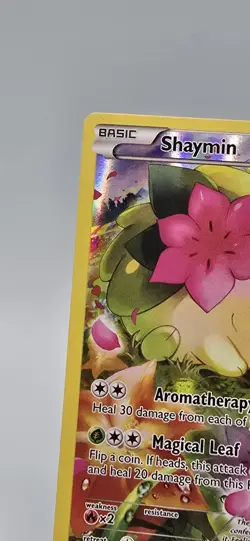 Pokemon TCG Shaymin XY115 Holo Promo Card Black Star Ultra Rare - Image 2