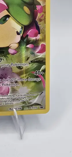 Pokemon TCG Shaymin XY115 Holo Promo Card Black Star Ultra Rare - Image 4