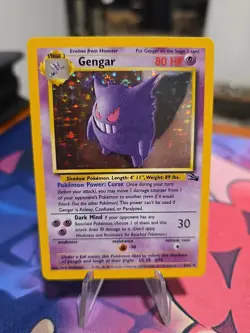 Pokemon TCG Gengar 5/62 Fossil 1999 Holo Card - Image 1