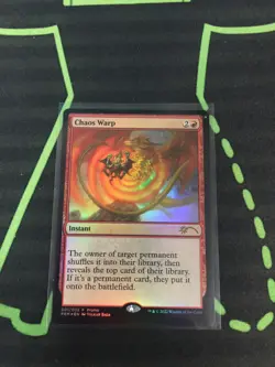 MTG Magic The Gathering Chaos Warp Foil Promo Commander - Image 1